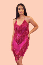 Load image into Gallery viewer, Fringe sequin dress