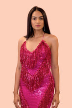 Load image into Gallery viewer, Fringe sequin dress