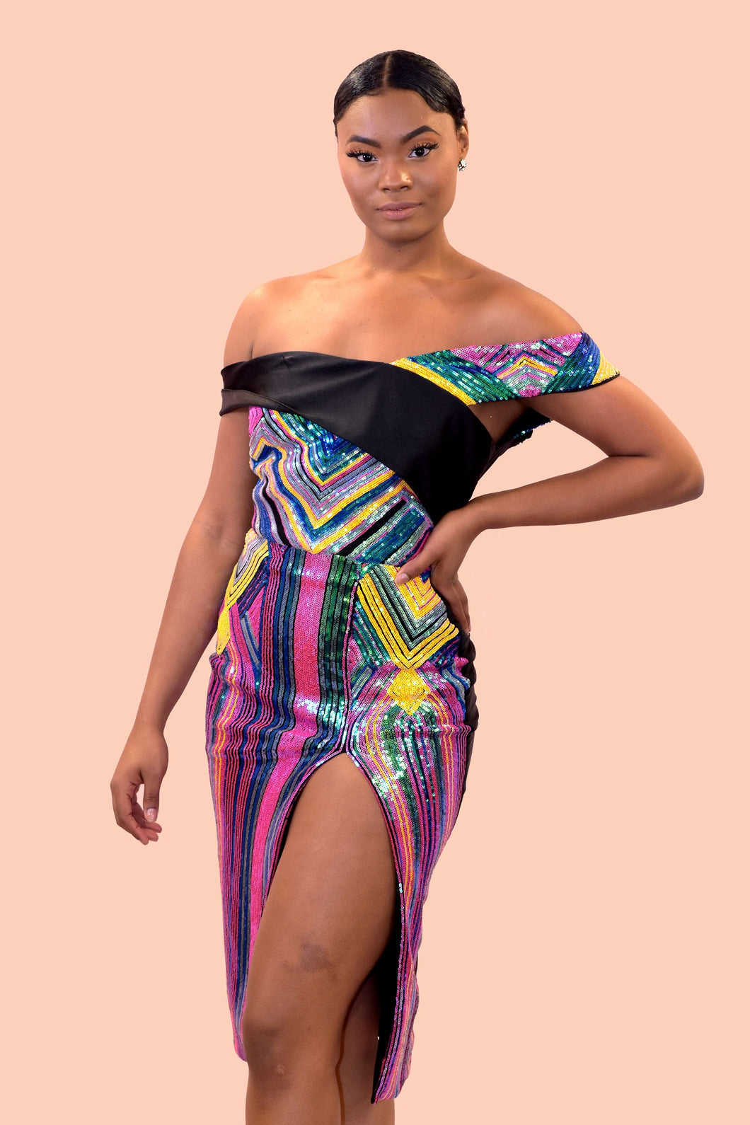 Multicolor party dress